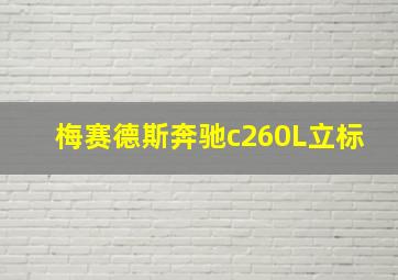 梅赛德斯奔驰c260L立标