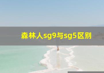 森林人sg9与sg5区别