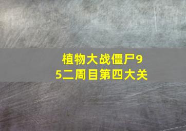 植物大战僵尸95二周目第四大关