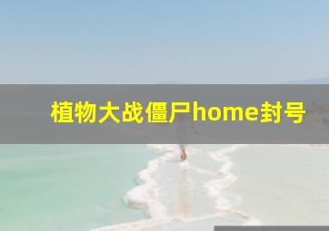 植物大战僵尸home封号