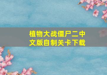 植物大战僵尸二中文版自制关卡下载