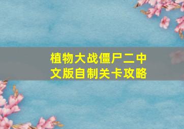 植物大战僵尸二中文版自制关卡攻略