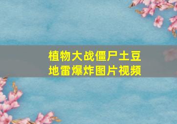 植物大战僵尸土豆地雷爆炸图片视频