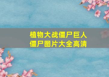 植物大战僵尸巨人僵尸图片大全高清