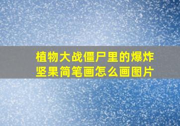 植物大战僵尸里的爆炸坚果简笔画怎么画图片