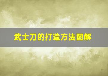 武士刀的打造方法图解