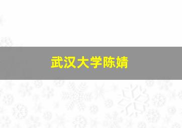 武汉大学陈婧