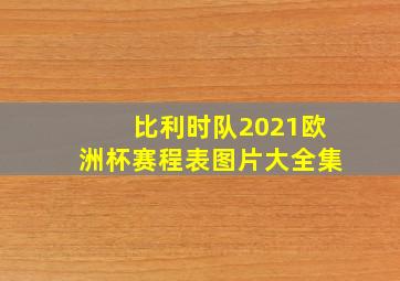 比利时队2021欧洲杯赛程表图片大全集