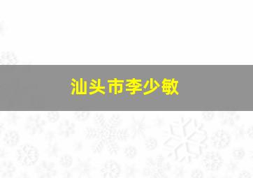 汕头市李少敏