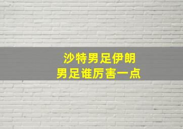 沙特男足伊朗男足谁厉害一点