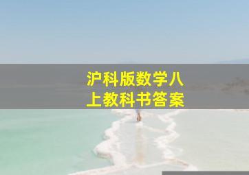 沪科版数学八上教科书答案