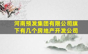 河南预发集团有限公司旗下有几个房地产开发公司