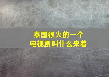 泰国很火的一个电视剧叫什么来着