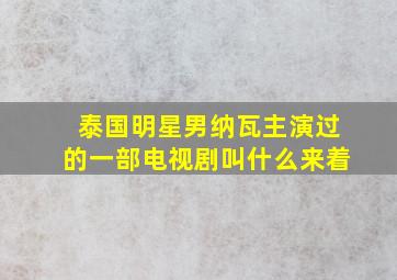 泰国明星男纳瓦主演过的一部电视剧叫什么来着