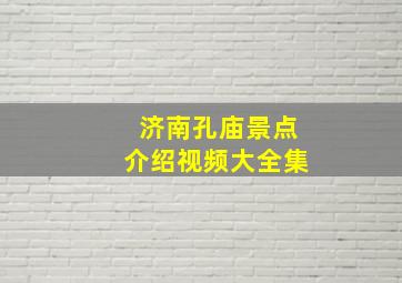 济南孔庙景点介绍视频大全集