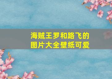 海贼王罗和路飞的图片大全壁纸可爱