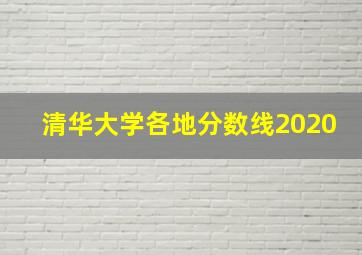 清华大学各地分数线2020