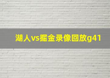 湖人vs掘金录像回放g41