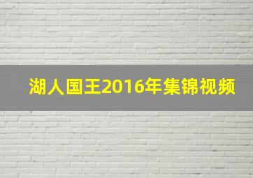 湖人国王2016年集锦视频