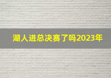 湖人进总决赛了吗2023年