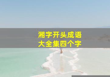 湘字开头成语大全集四个字