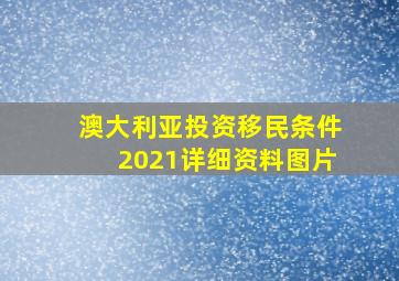 澳大利亚投资移民条件2021详细资料图片