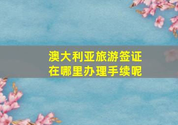 澳大利亚旅游签证在哪里办理手续呢