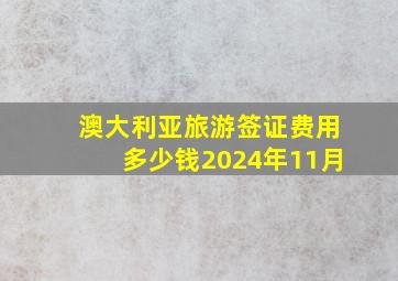 澳大利亚旅游签证费用多少钱2024年11月