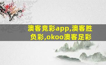 澳客竞彩app,澳客胜负彩,okoo澳客足彩