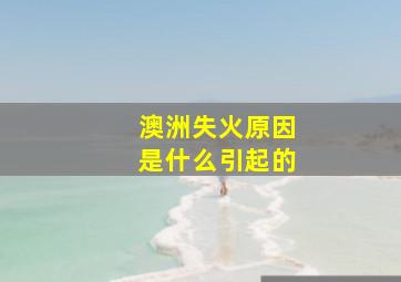 澳洲失火原因是什么引起的