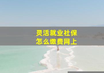 灵活就业社保怎么缴费网上