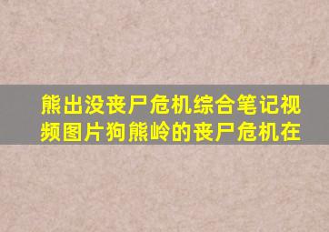 熊出没丧尸危机综合笔记视频图片狗熊岭的丧尸危机在