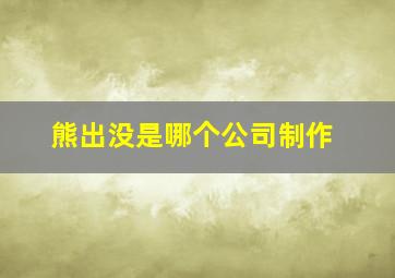 熊出没是哪个公司制作