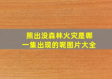 熊出没森林火灾是哪一集出现的呢图片大全