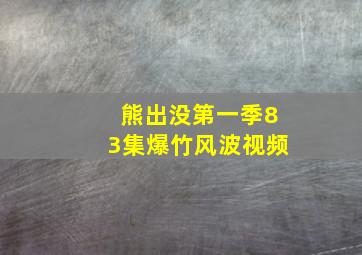 熊出没第一季83集爆竹风波视频