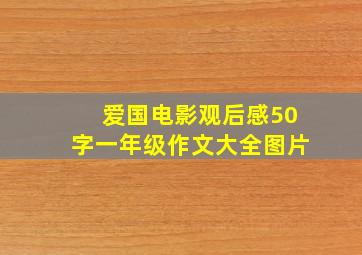 爱国电影观后感50字一年级作文大全图片