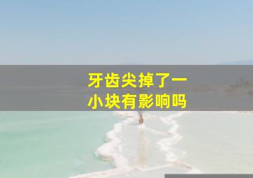 牙齿尖掉了一小块有影响吗