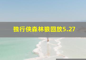 独行侠森林狼回放5.27