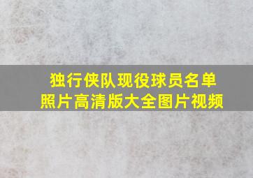 独行侠队现役球员名单照片高清版大全图片视频