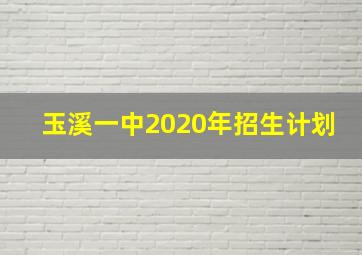 玉溪一中2020年招生计划