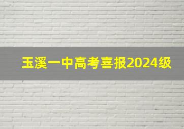 玉溪一中高考喜报2024级