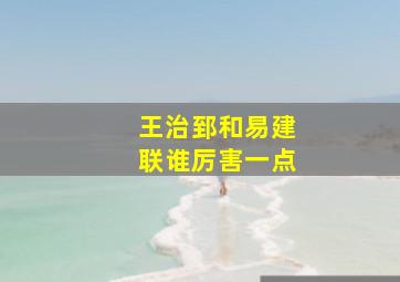 王治郅和易建联谁厉害一点