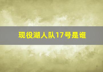 现役湖人队17号是谁