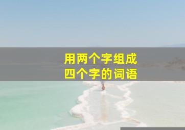 用两个字组成四个字的词语