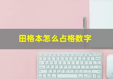 田格本怎么占格数字