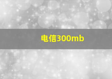 电信300mb