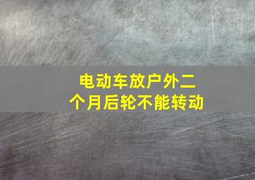 电动车放户外二个月后轮不能转动