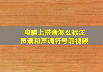 电脑上拼音怎么标注声调和声调符号呢视频