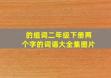 的组词二年级下册两个字的词语大全集图片