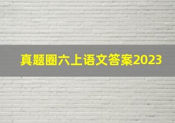 真题圈六上语文答案2023